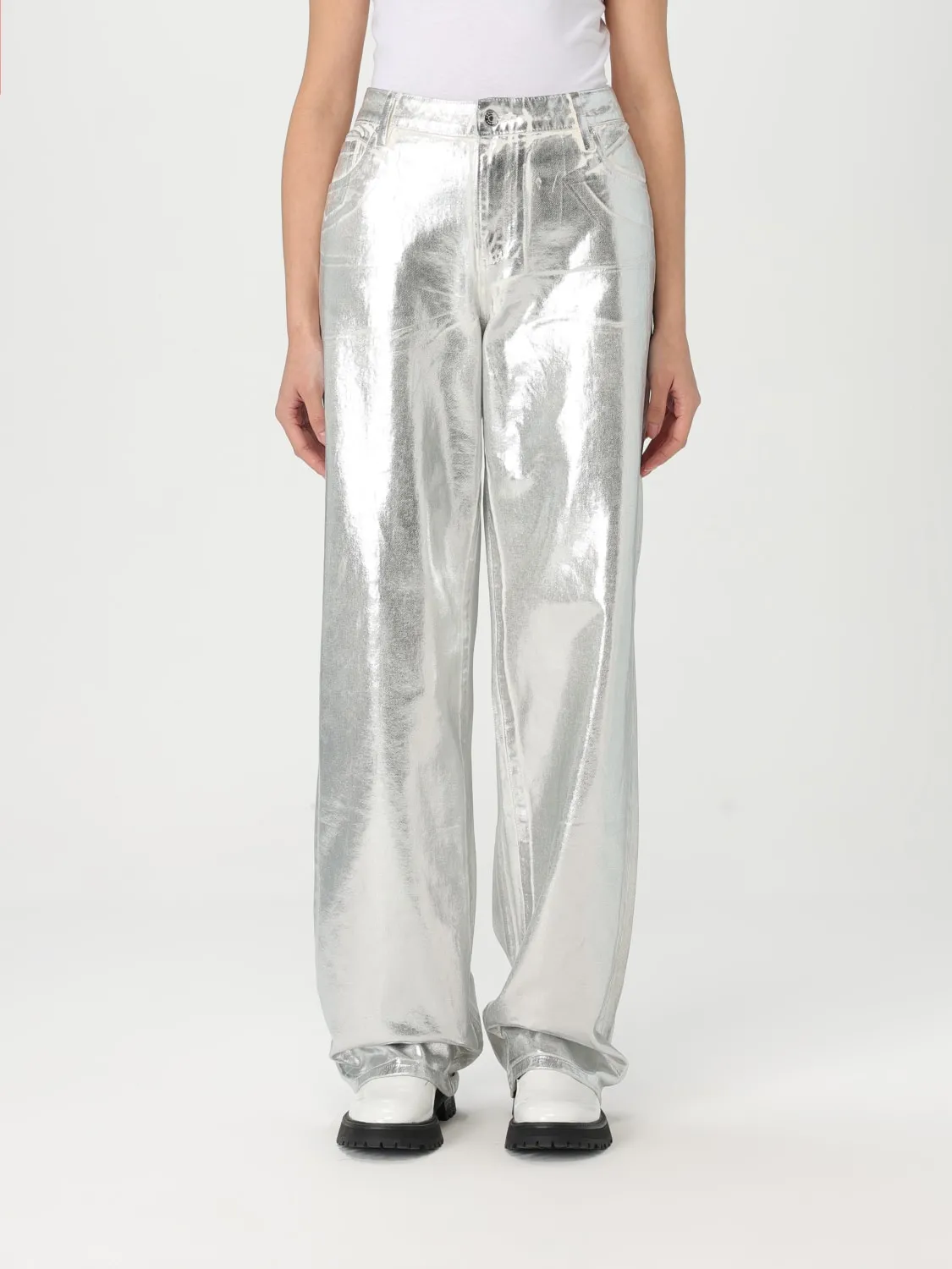 Pantalone metallizzato relaxed fit Armani Exchange