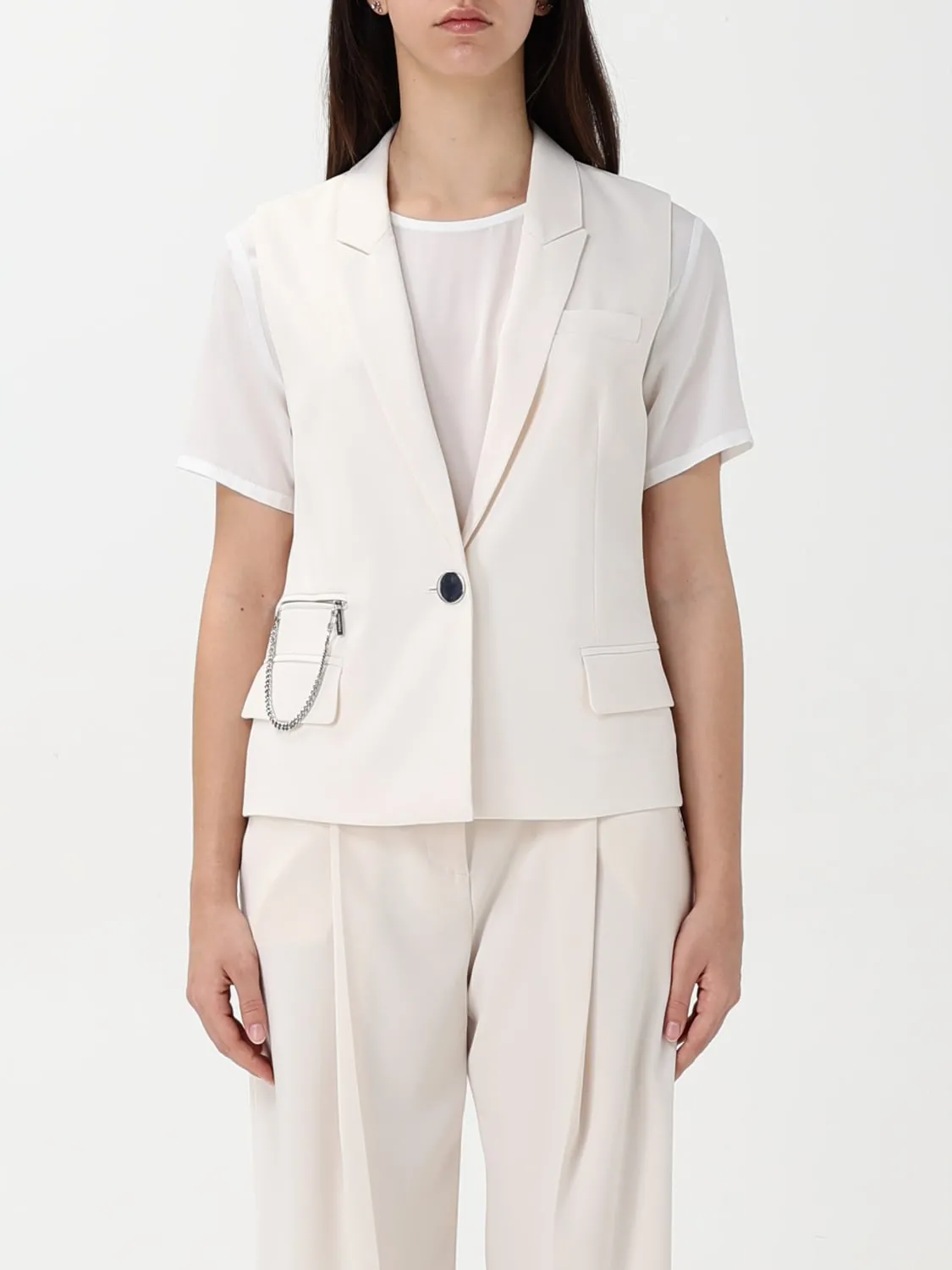 Gilet a monopetto Armani Exchange in poliestere