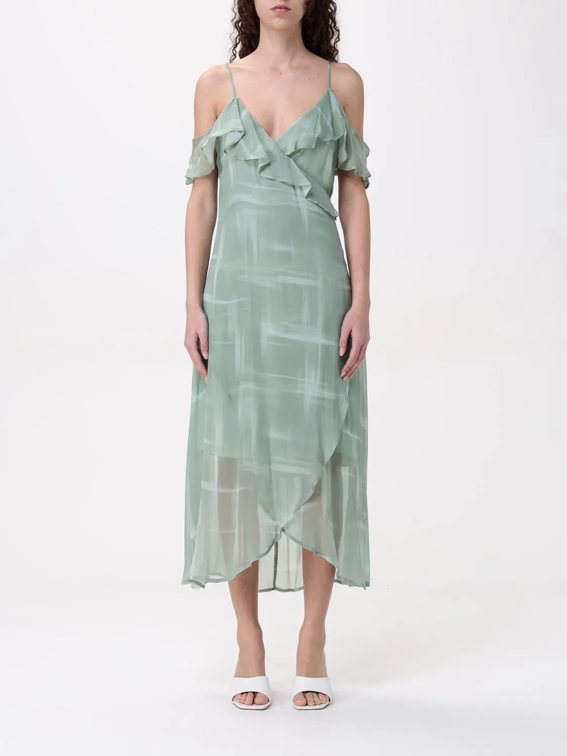 Abito Armani Exchange in viscosa stampata