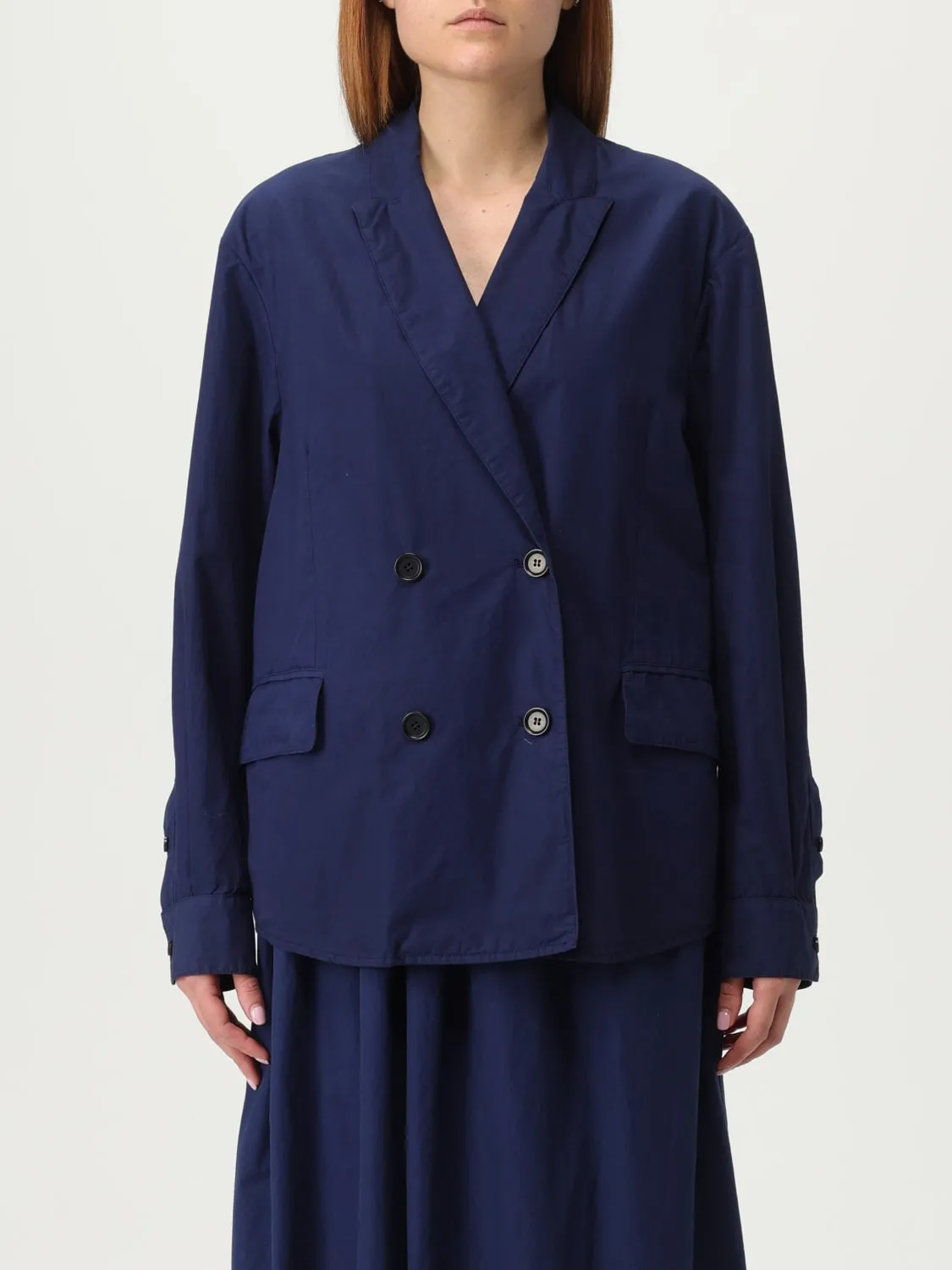 Blazer a doppiopetto in cotone Aspesi