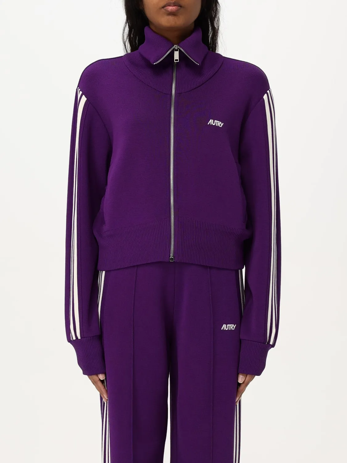 Felpa con zip Autry in misto viscosa