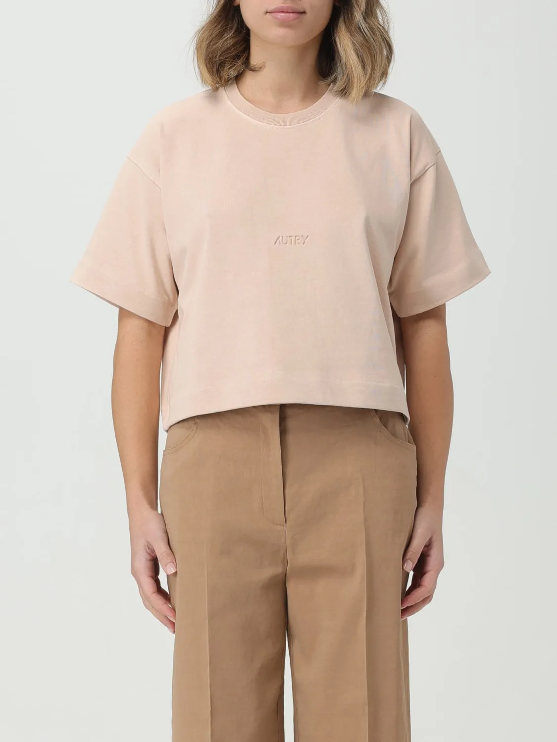 T-shirt Autry in jersey con logo