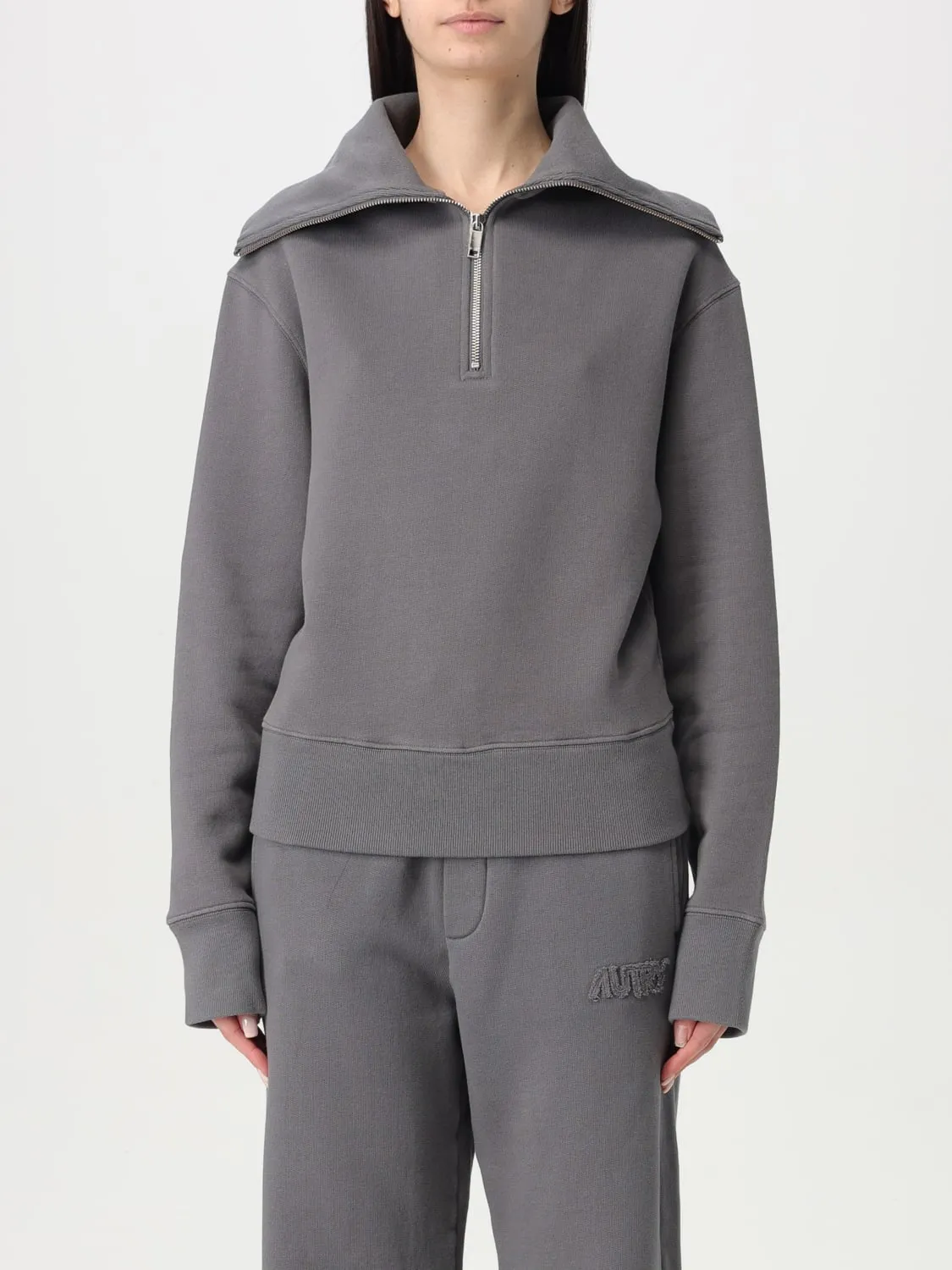 Felpa a collo alto in cotone Autry