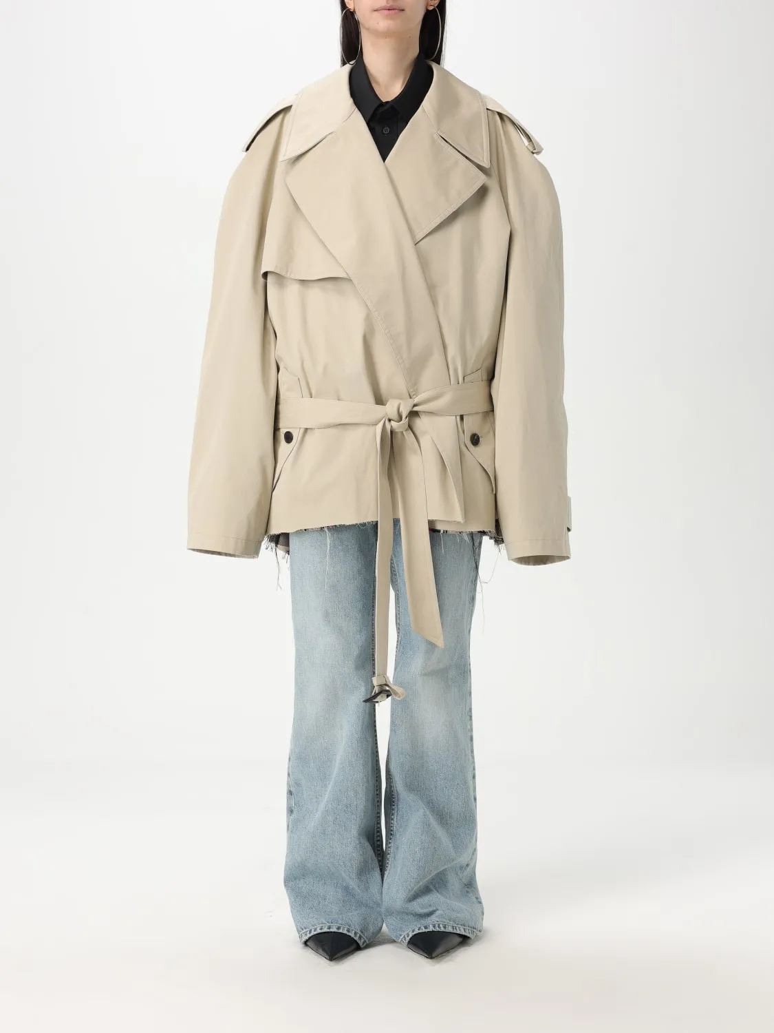 Trench oversize Balenciaga in cotone