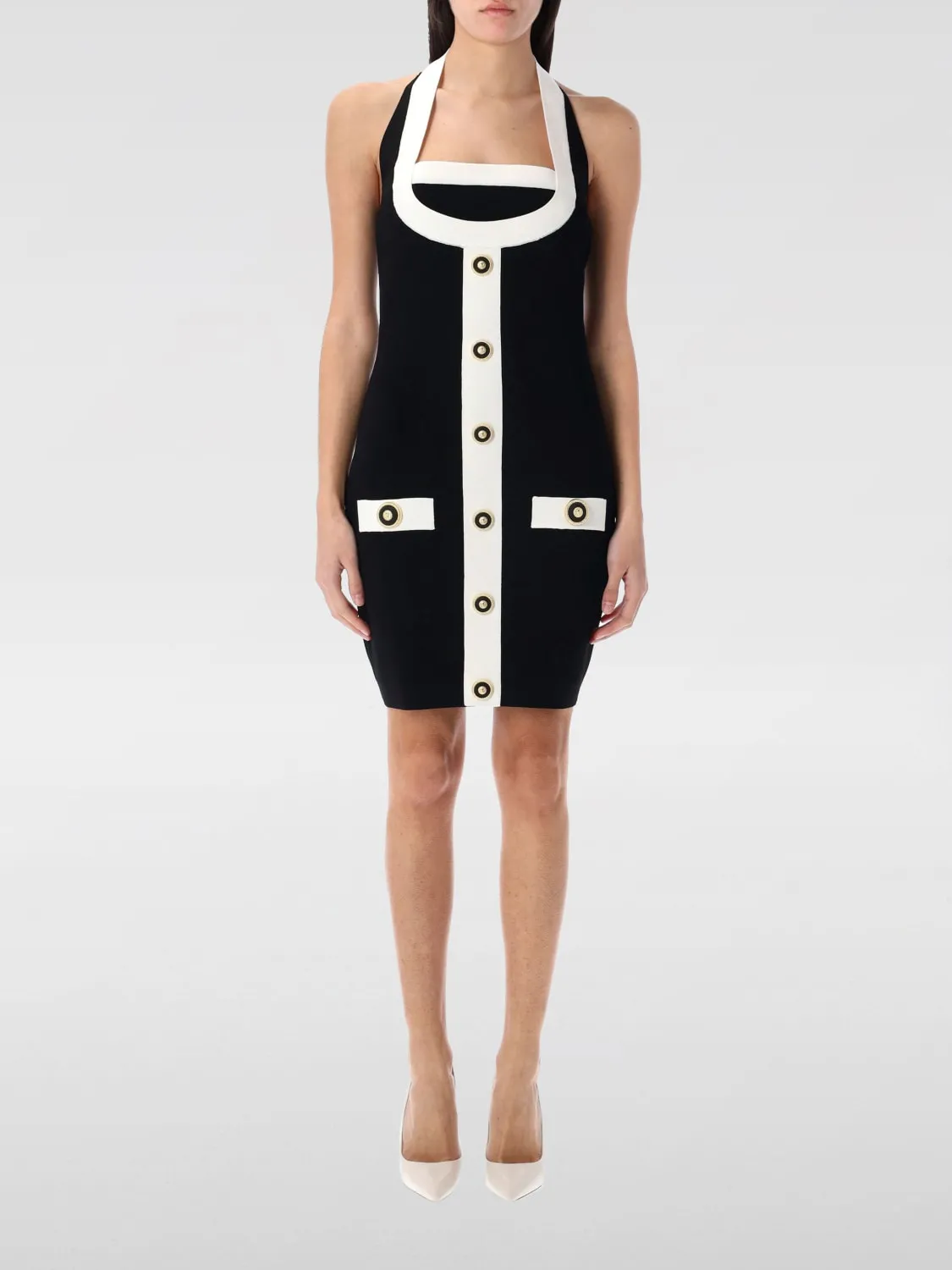 Abito mini Balmain in maglia