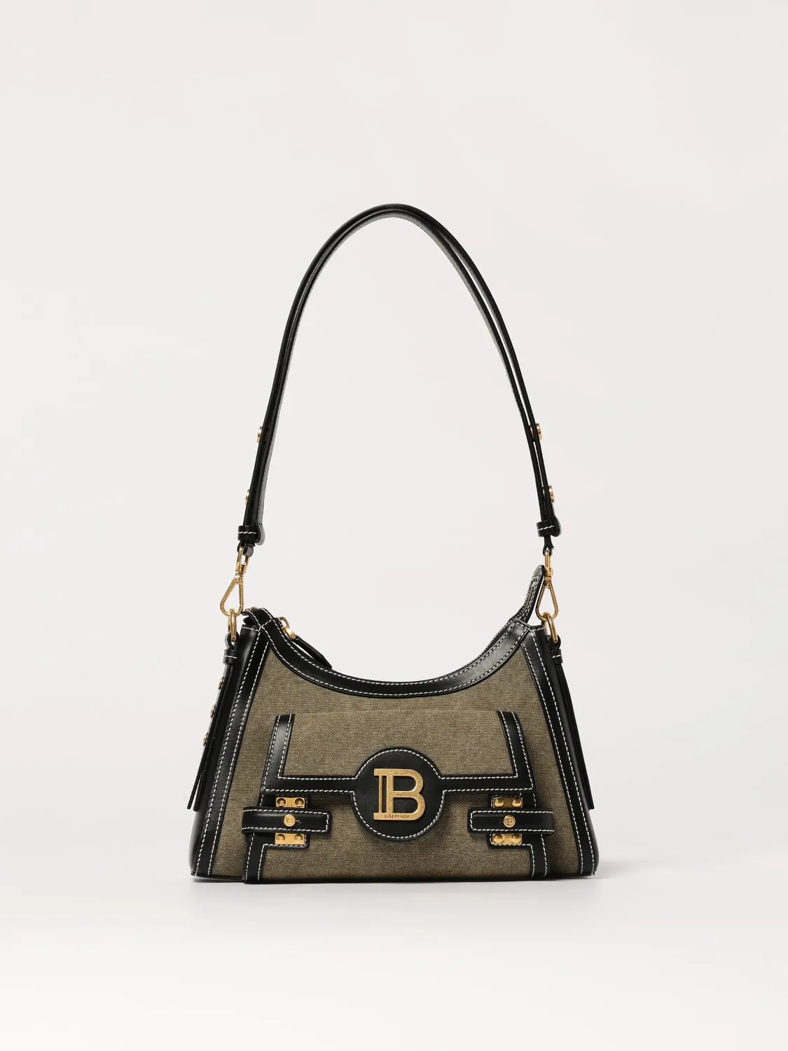 Borsa Balmain in canvas e pelle