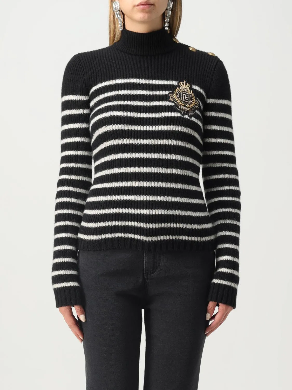 Maglione Balmain in lana e cashmere