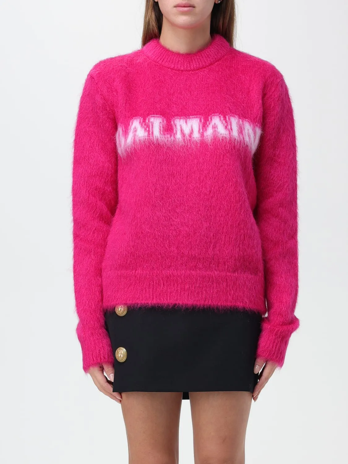 Maglione Balmain in misto lana Mohair