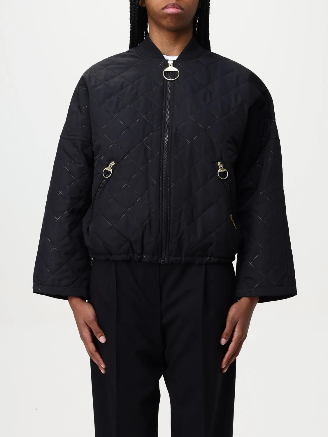 Bomber Barbour in nylon trapuntato