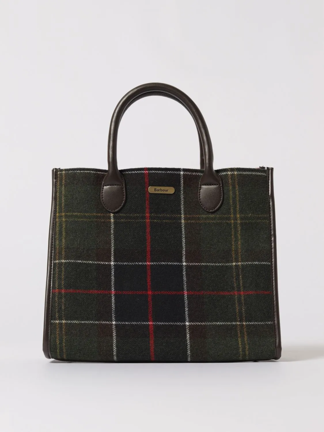 Borsa Barrhill Barbour in feltro stampa tartan