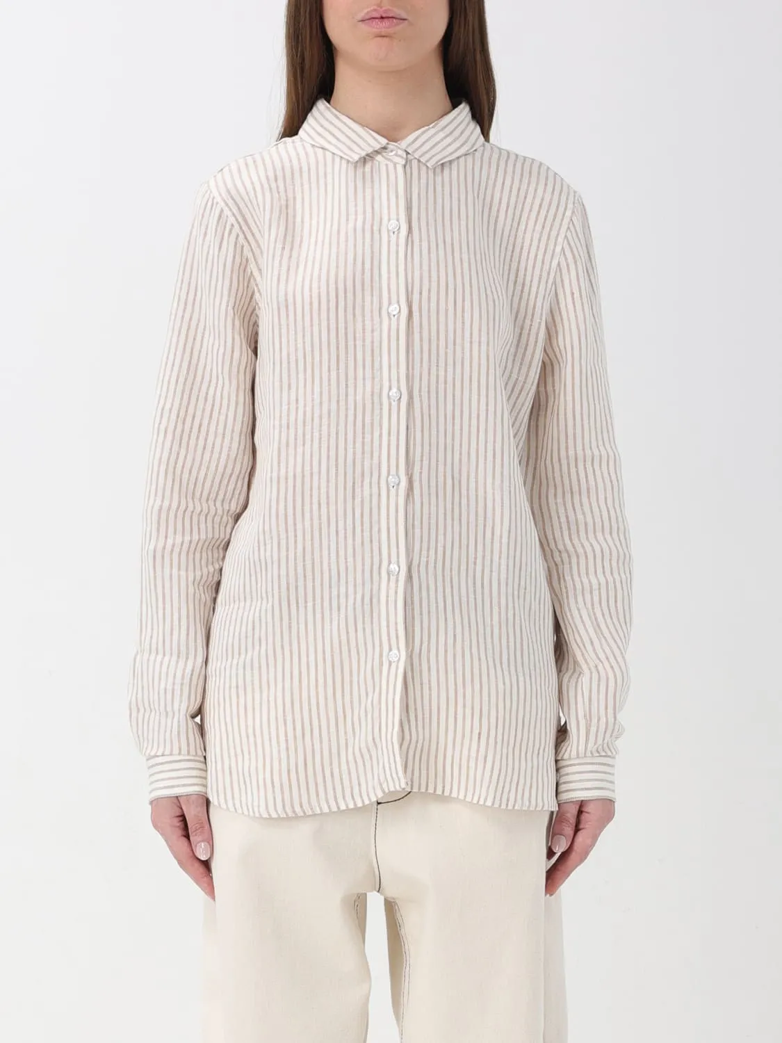 Camicia Barbour in lino a righe