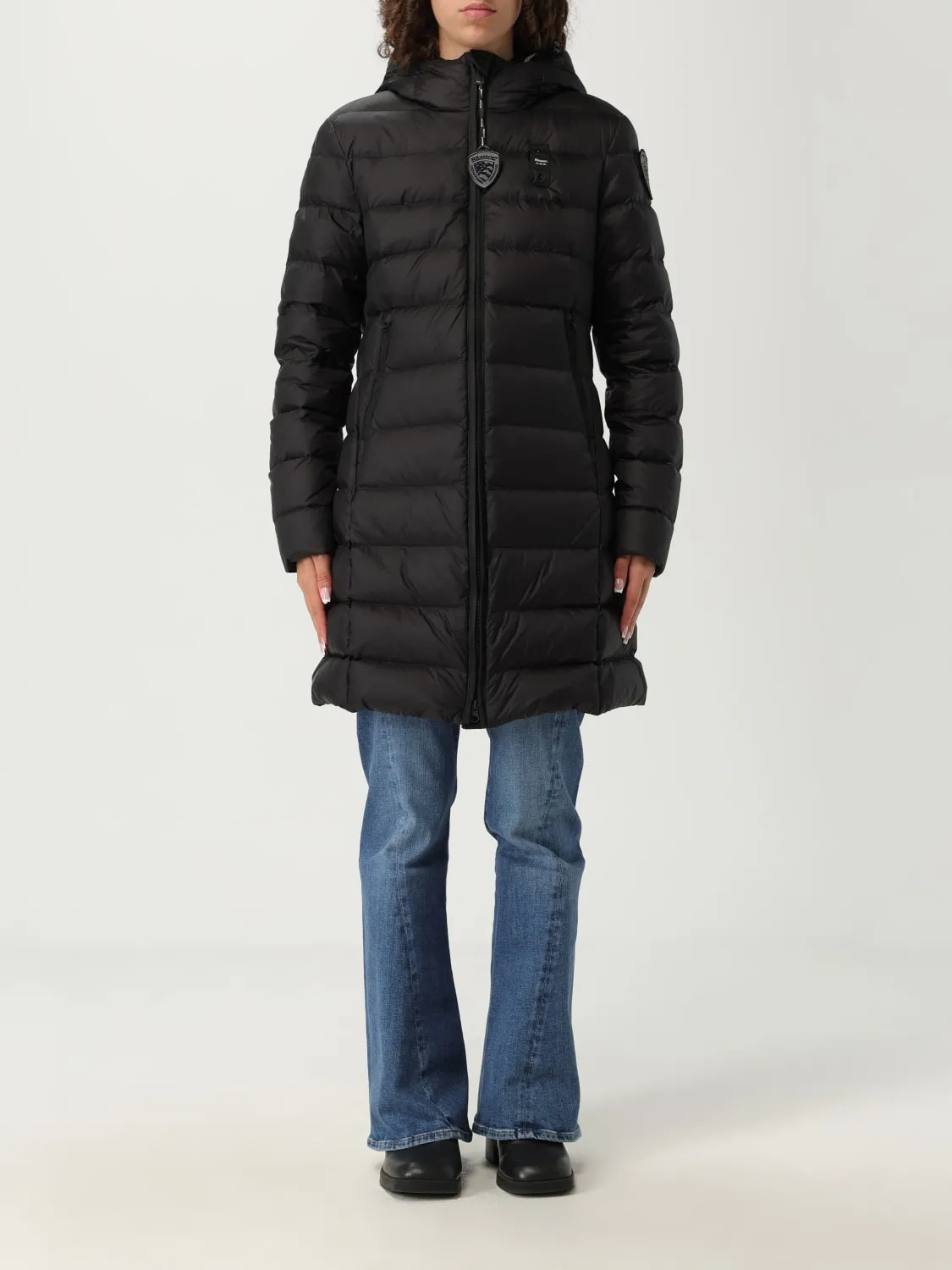 Piumino Blauer in nylon con cappuccio