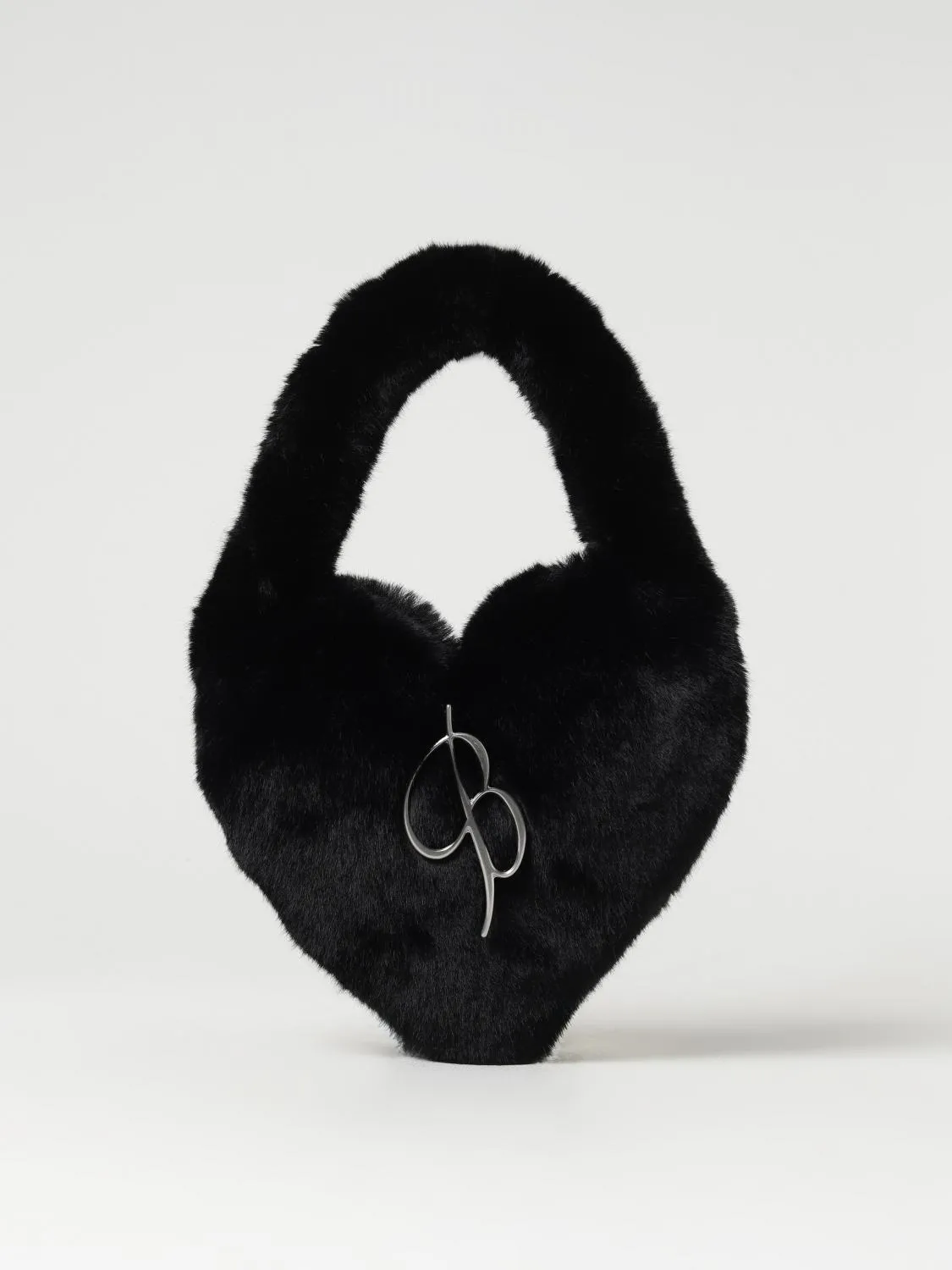 Borsa Blumarine in pelliccia sintetica con spilla