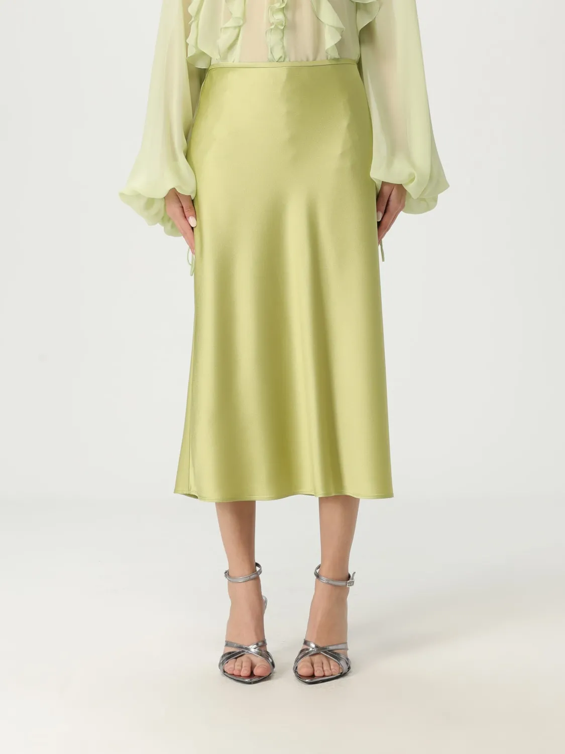 Gonna midi Blumarine in raso