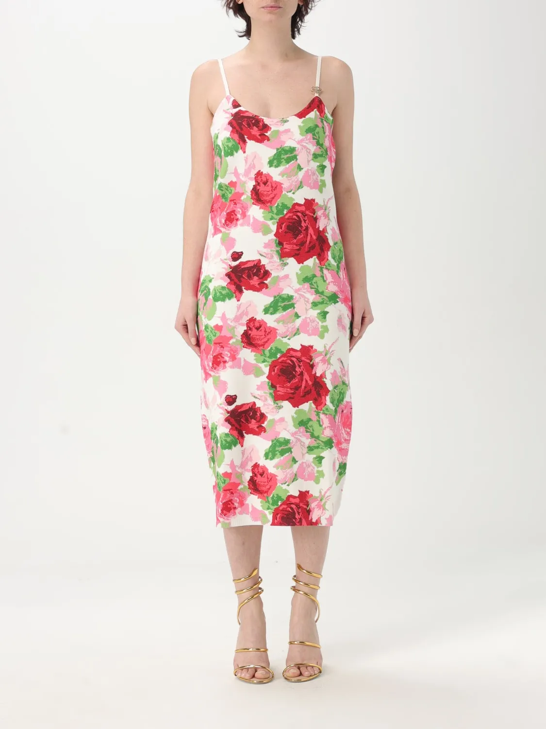 Abito midi Blumarine in viscosa floreale