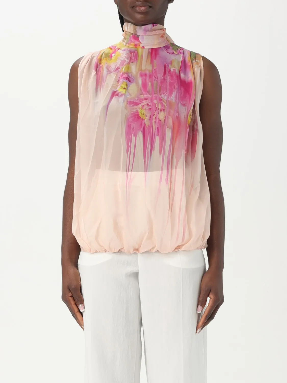 Blusa Blumarine in viscosa con stampa floreale
