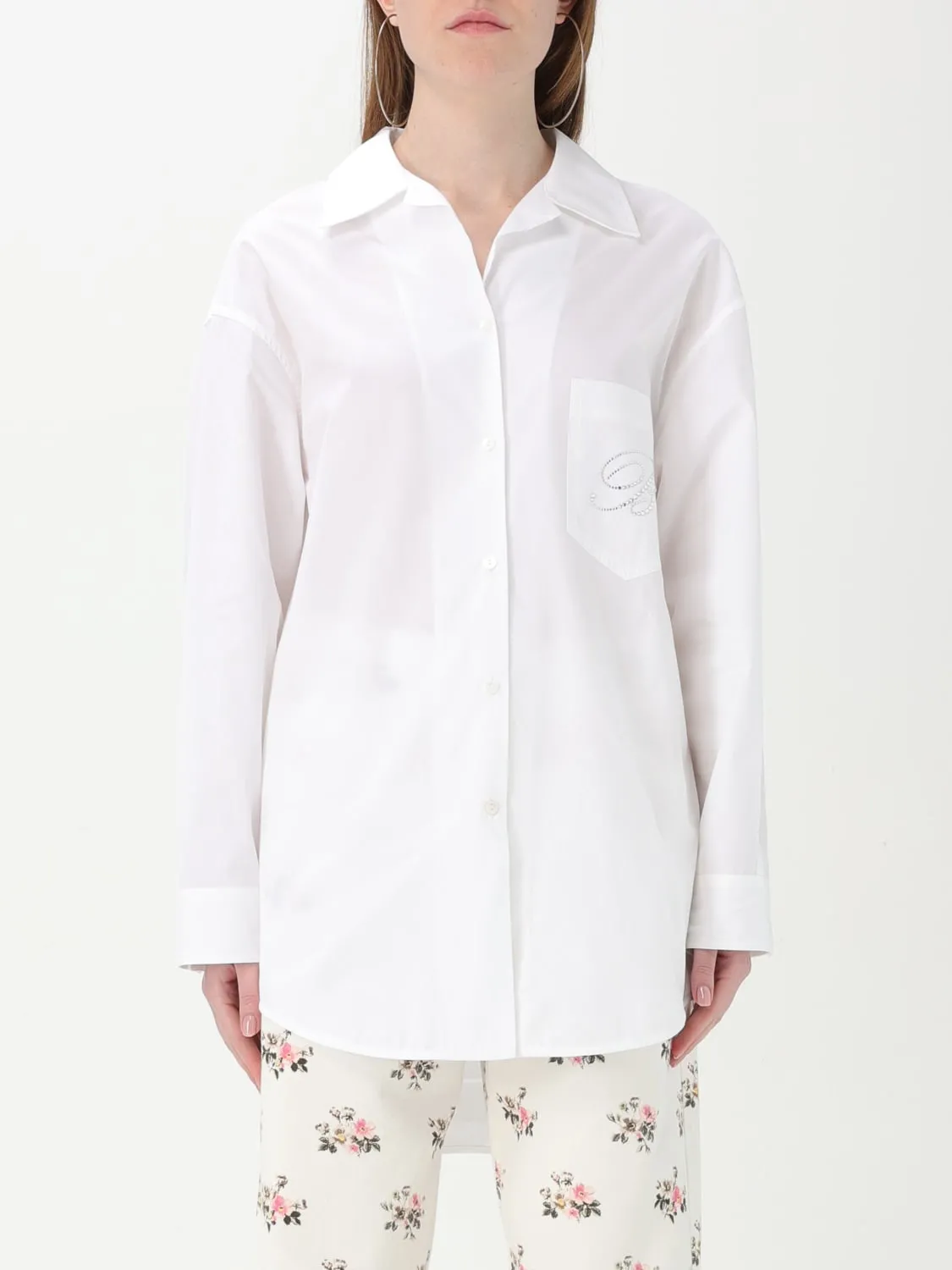 Camicia classica Blumarine in cotone