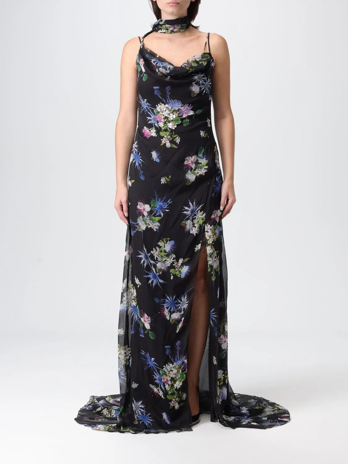 Abito Blumarine in crêpe stampato