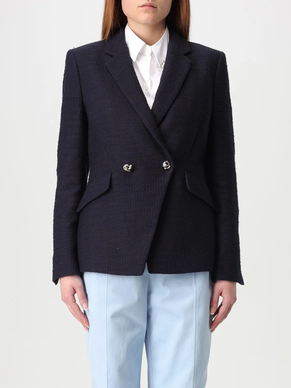 Blazer a doppiopetto Boss in viscosa