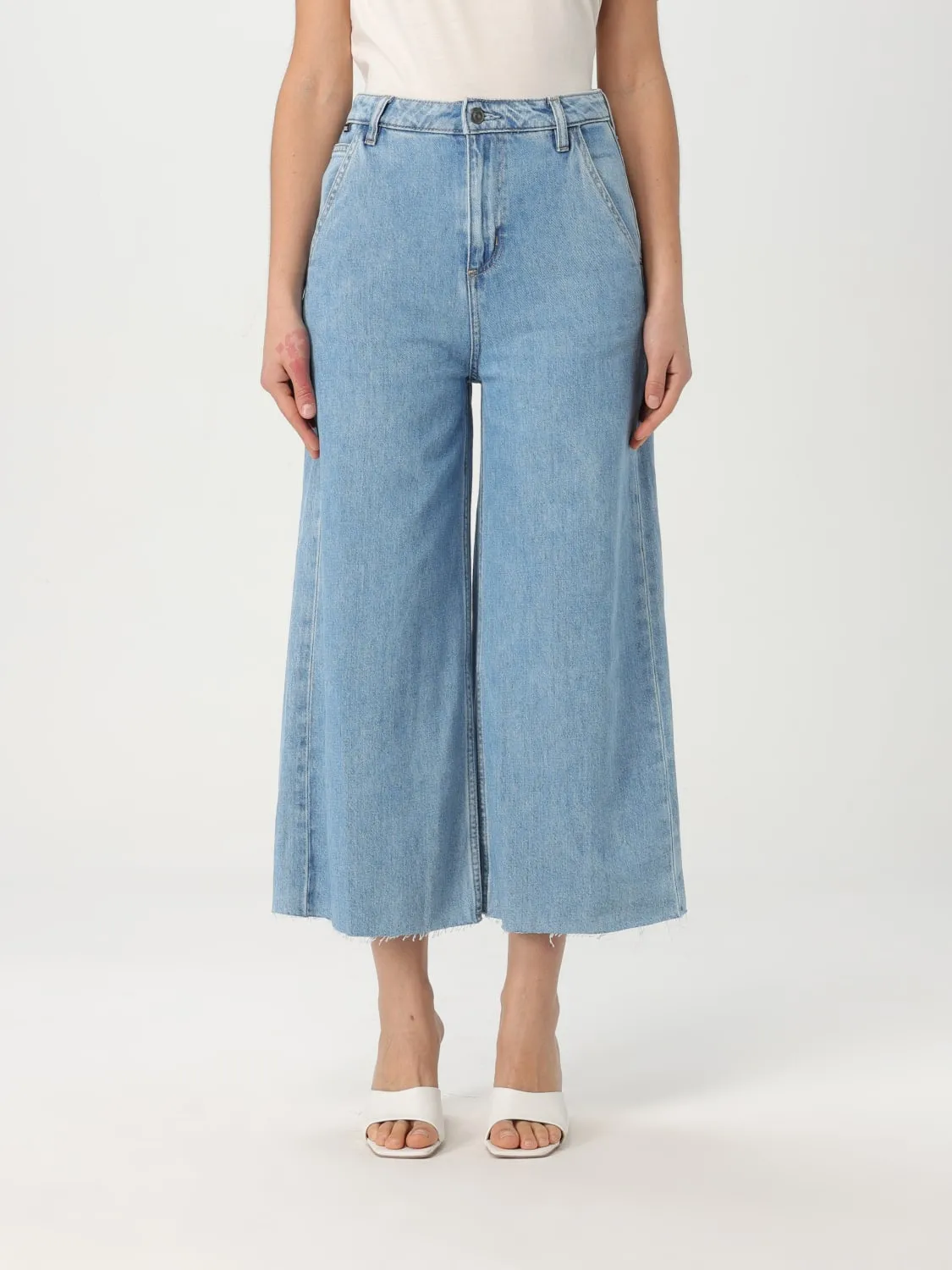 Jeans cropped Boss in denim