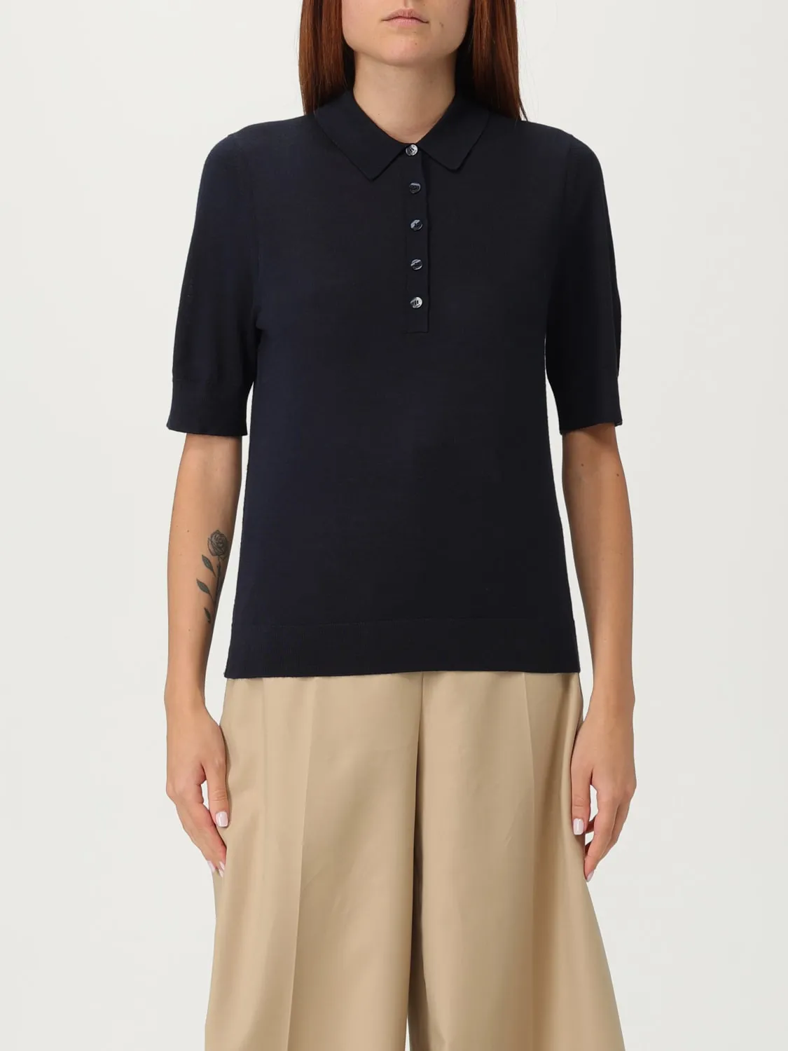 Polo classica Boss in lana vergine