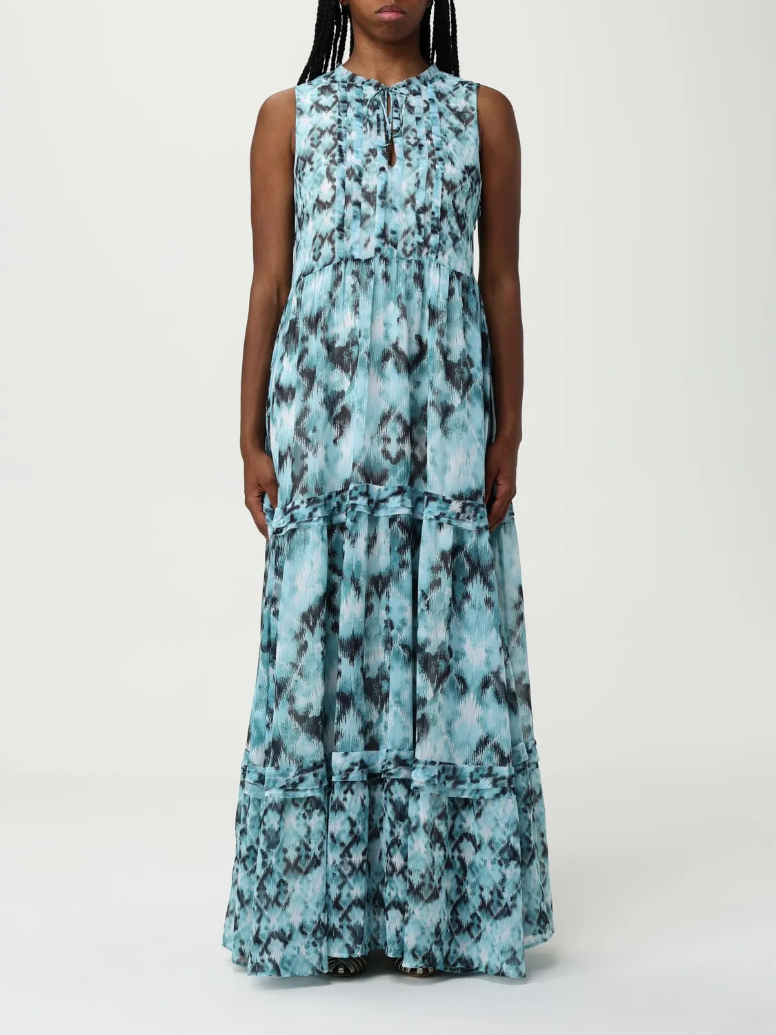 Abito Boss in crêpe con stampa