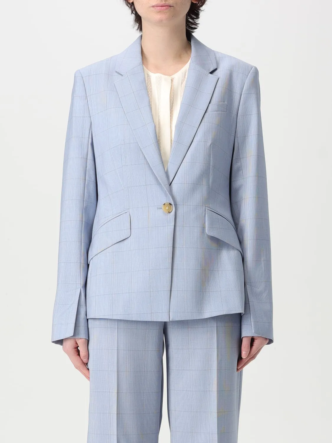 Blazer a monopetto Boss in lana