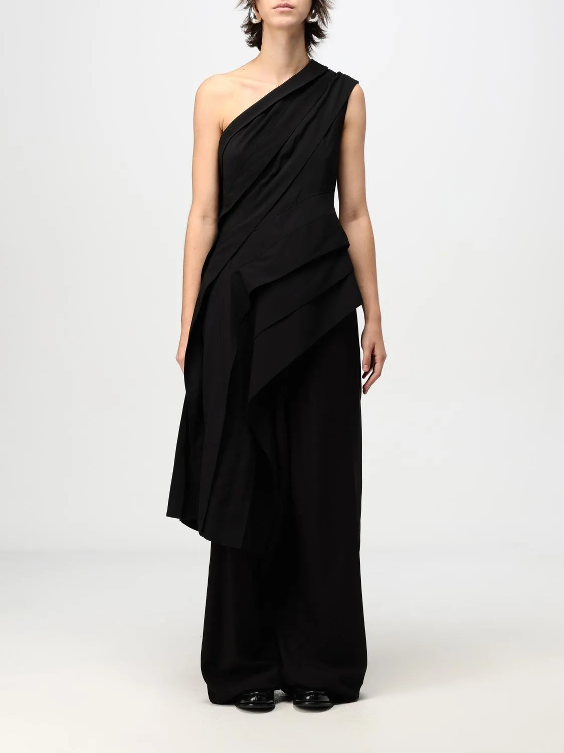 Top asimmetrico Bottega Veneta in viscosa