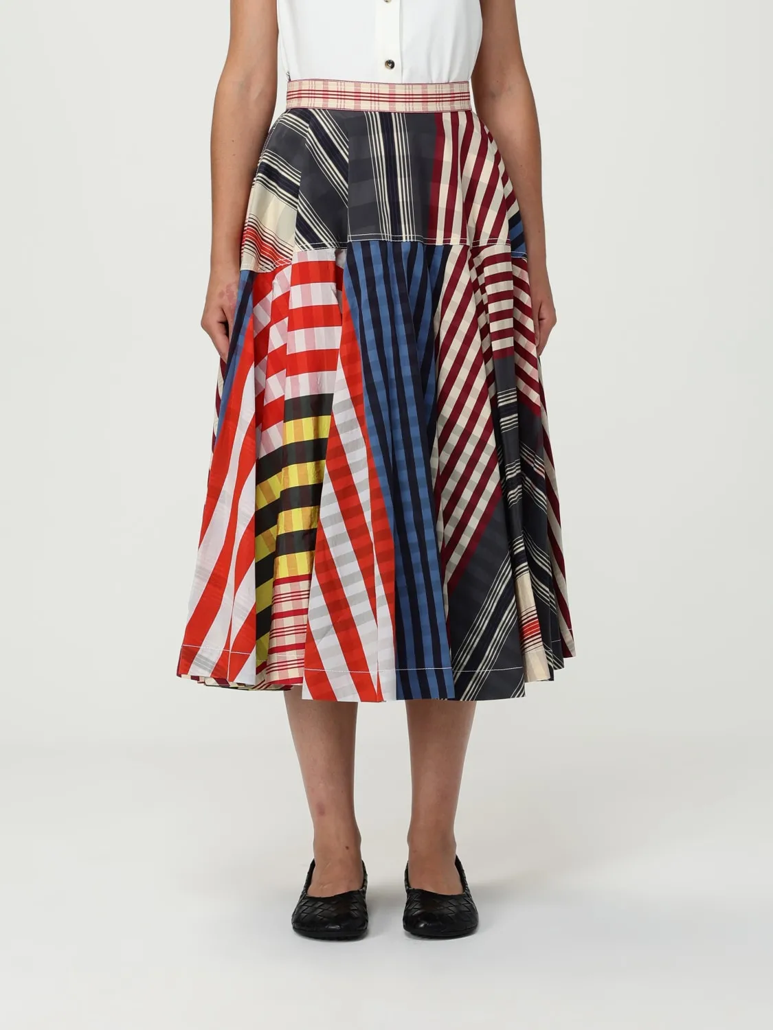 Gonna plissettata Bottega Veneta