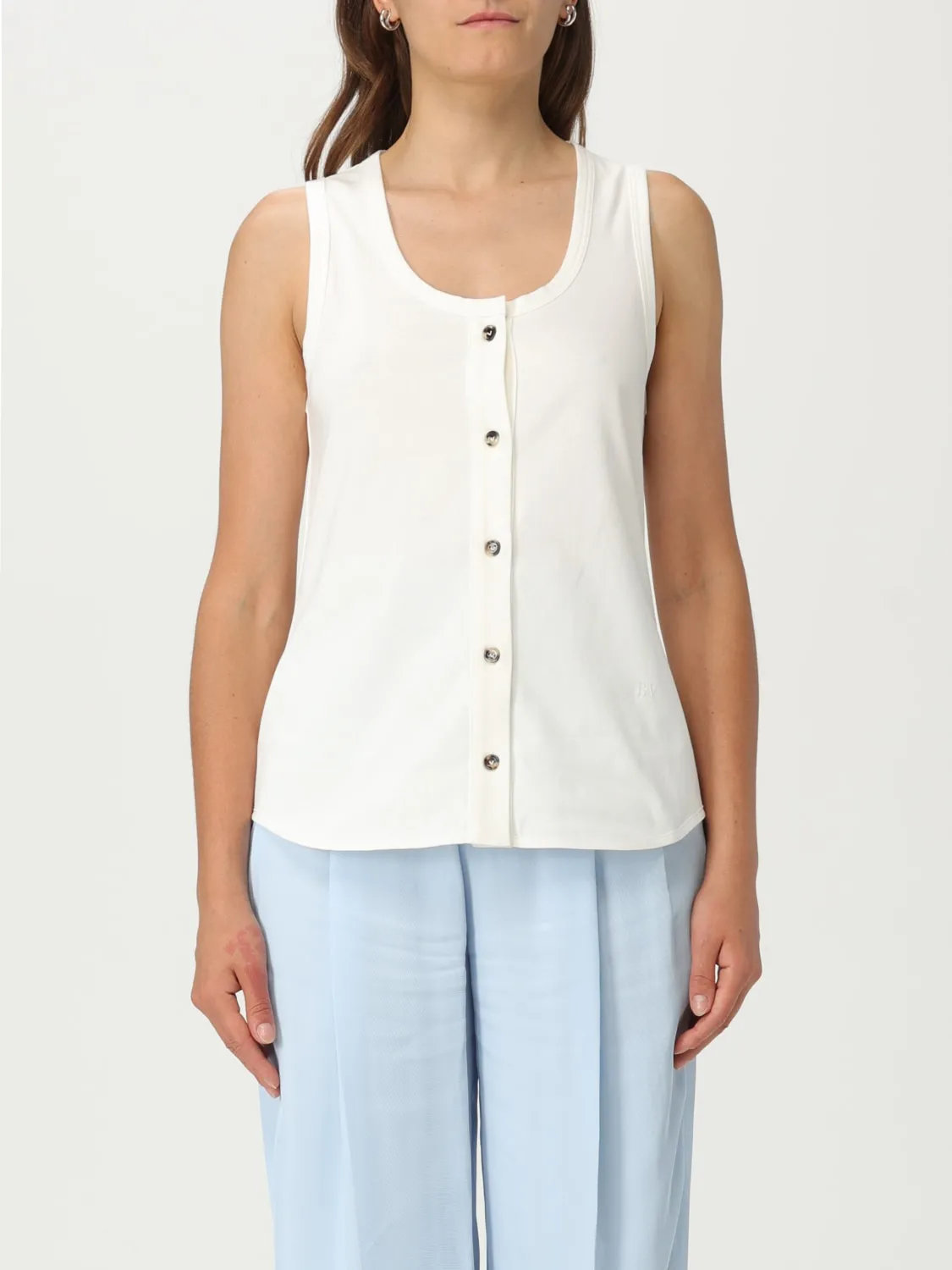 Top Bottega Veneta in jersey di cotone