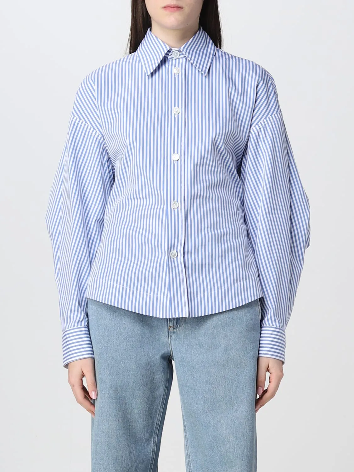Camicia Bottega Veneta a righe verticali