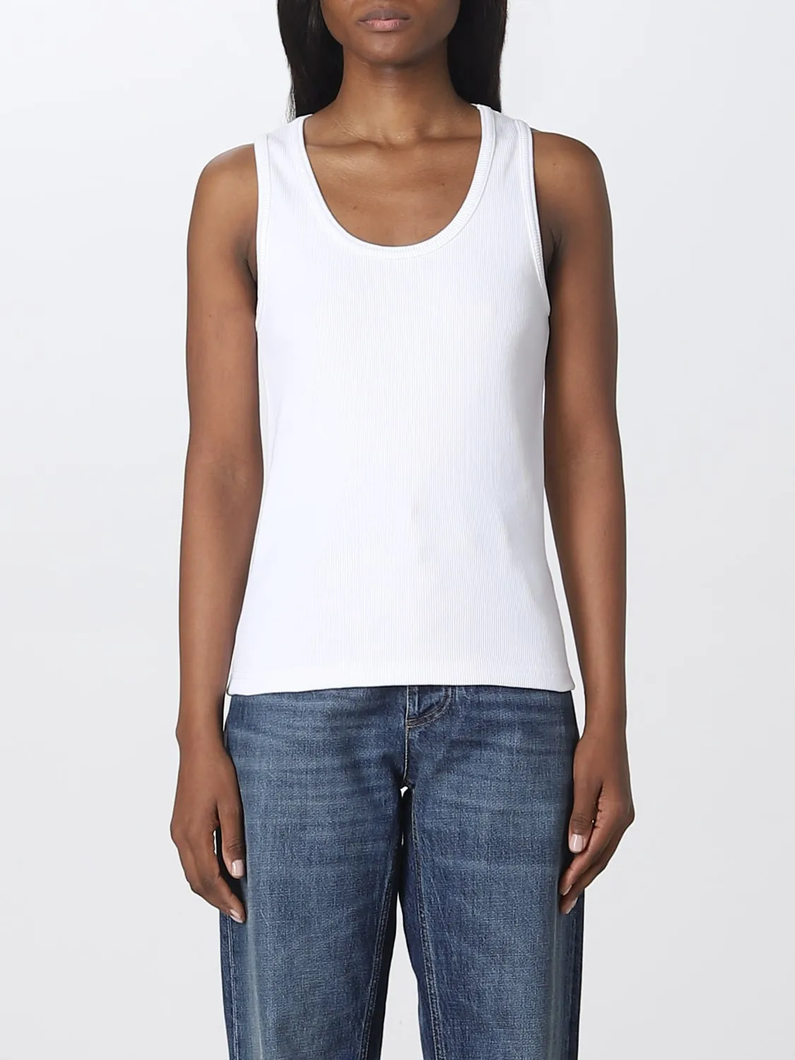 Top Bottega Veneta in cotone stretch