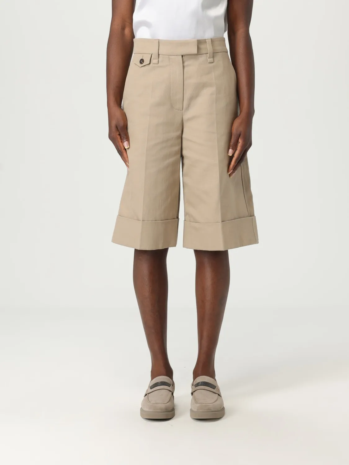 Pantaloncino Brunello Cucinelli in cotone e lino