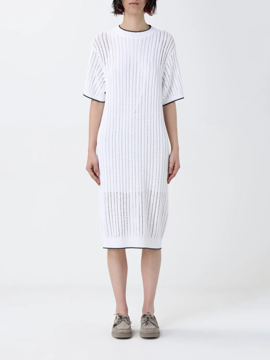 Abito Brunello Cucinelli in maglia di cotone