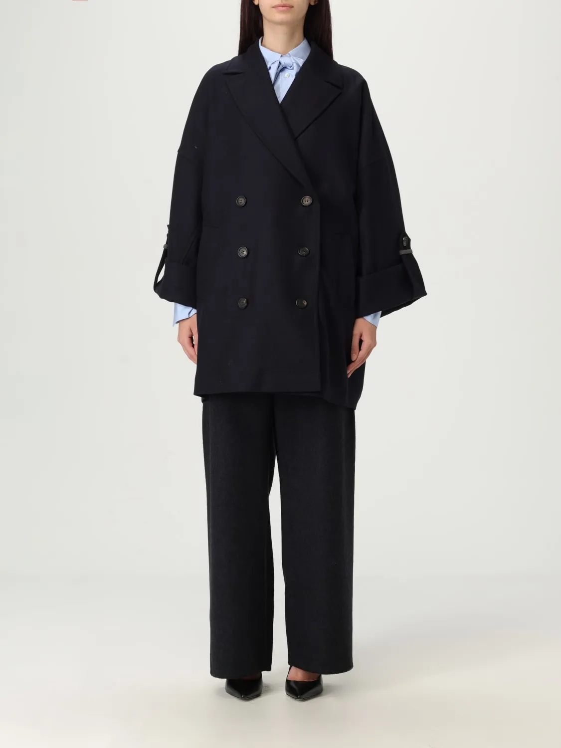 Caban doppiopetto Brunello Cucinelli in lana