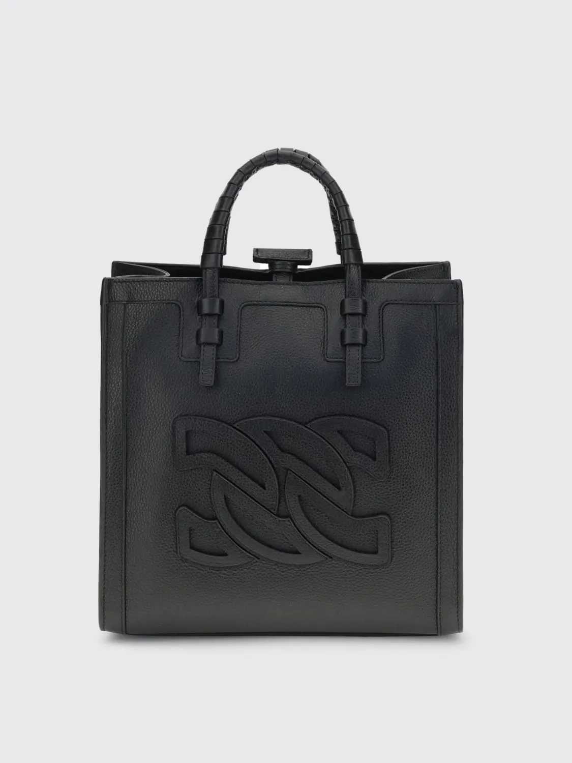 Borsa a mano in pelle a grana Casadei