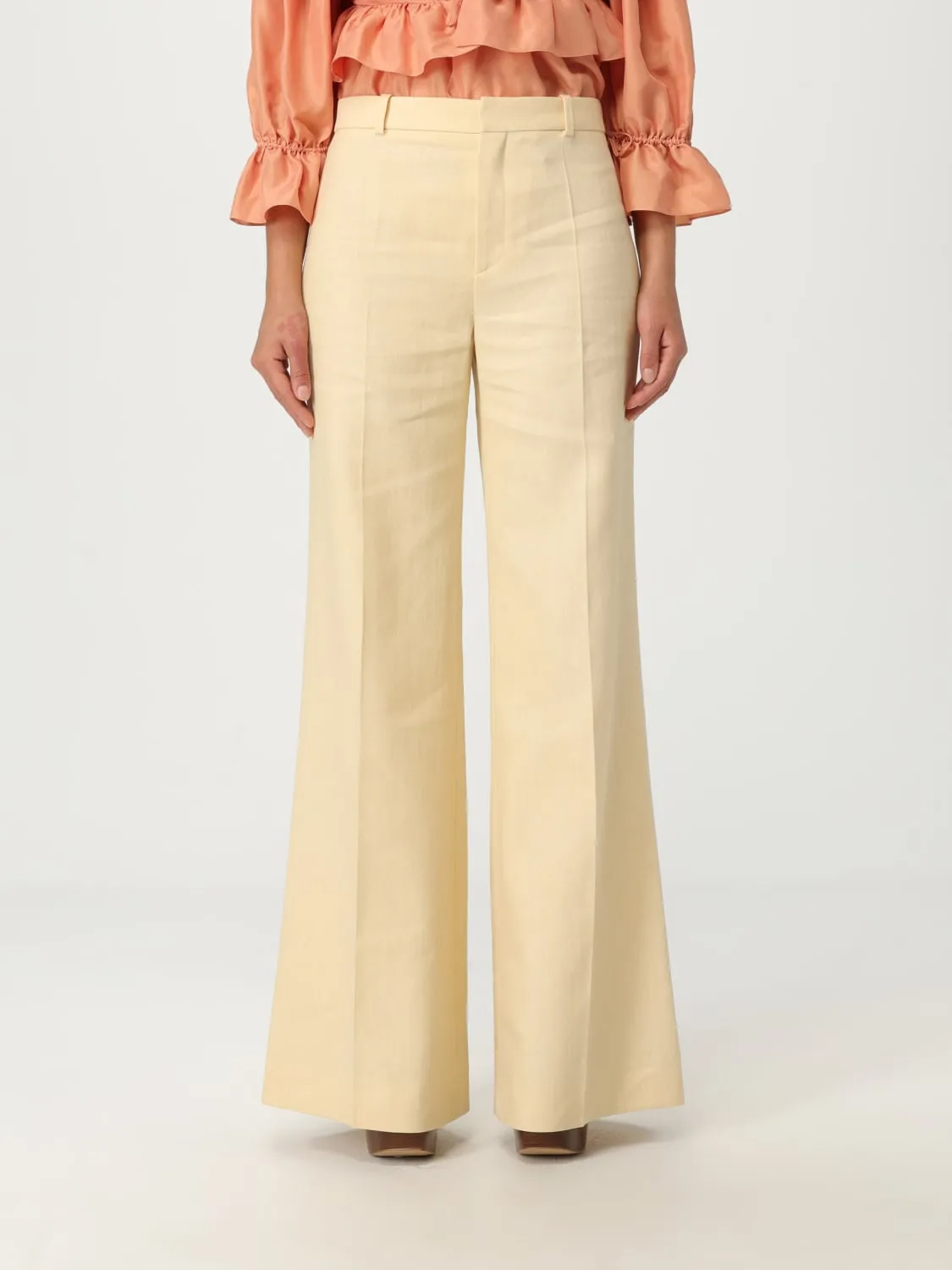 Pantalone classico Chloé in misto lana