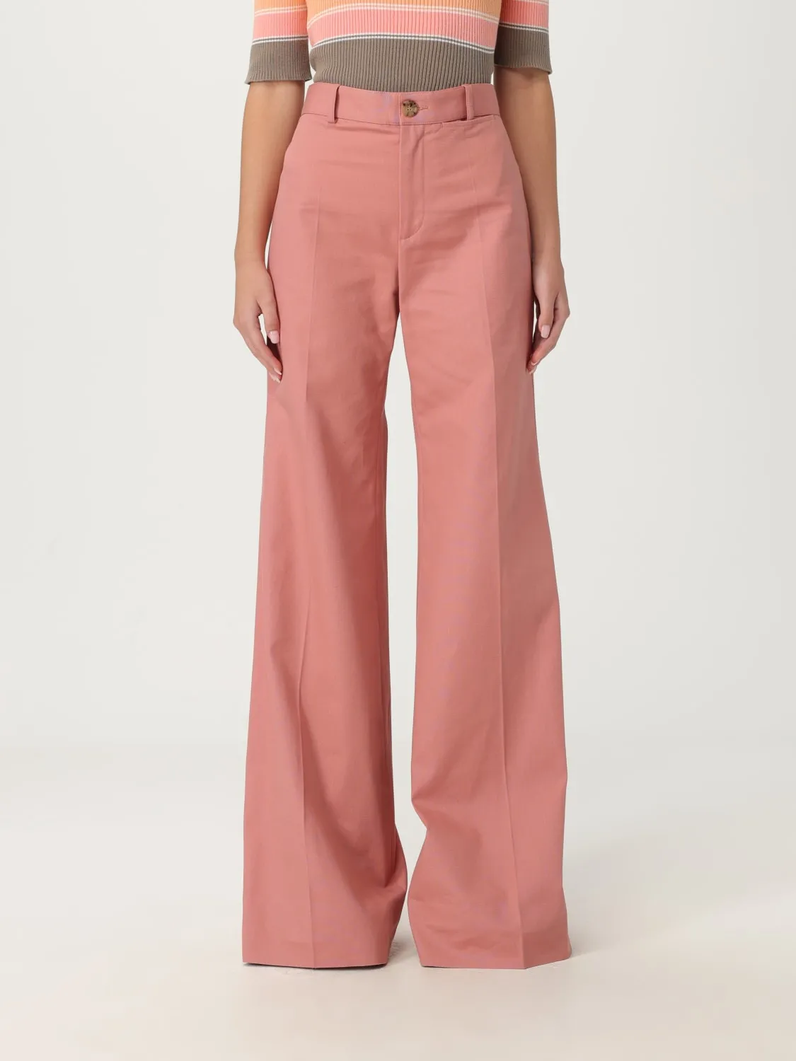 Pantalone Chloé in cotone stretch