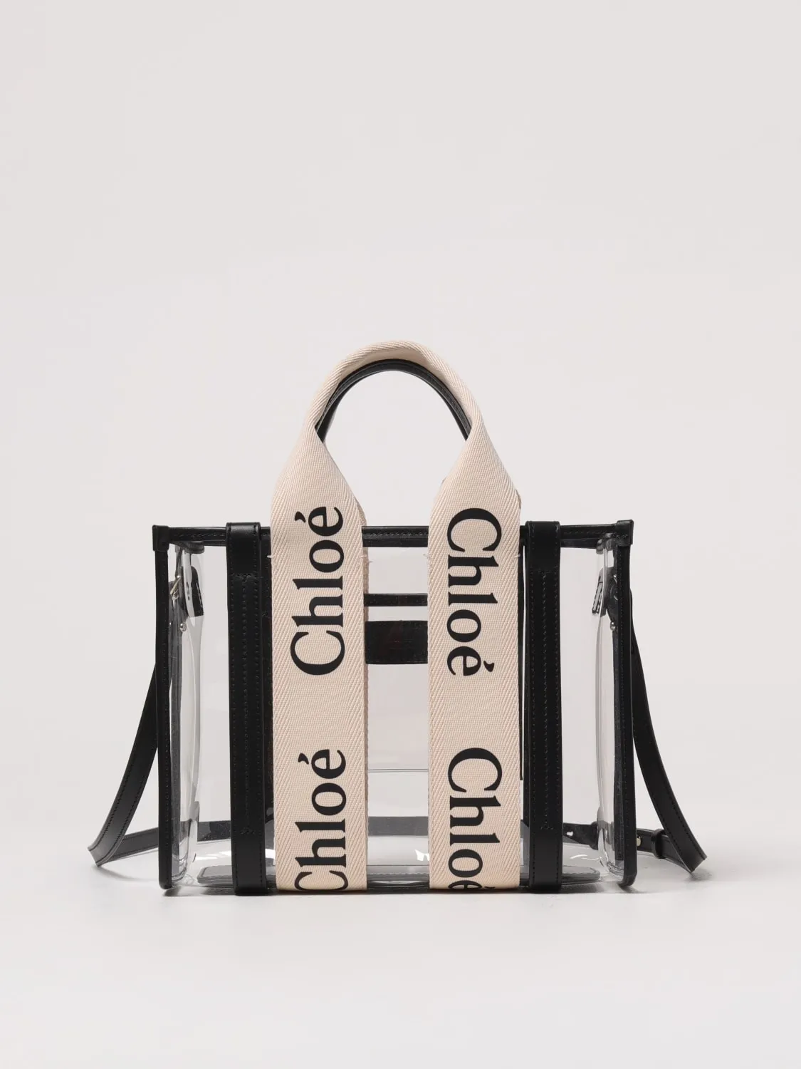 Borsa Woody Chloè in pvc e pelle