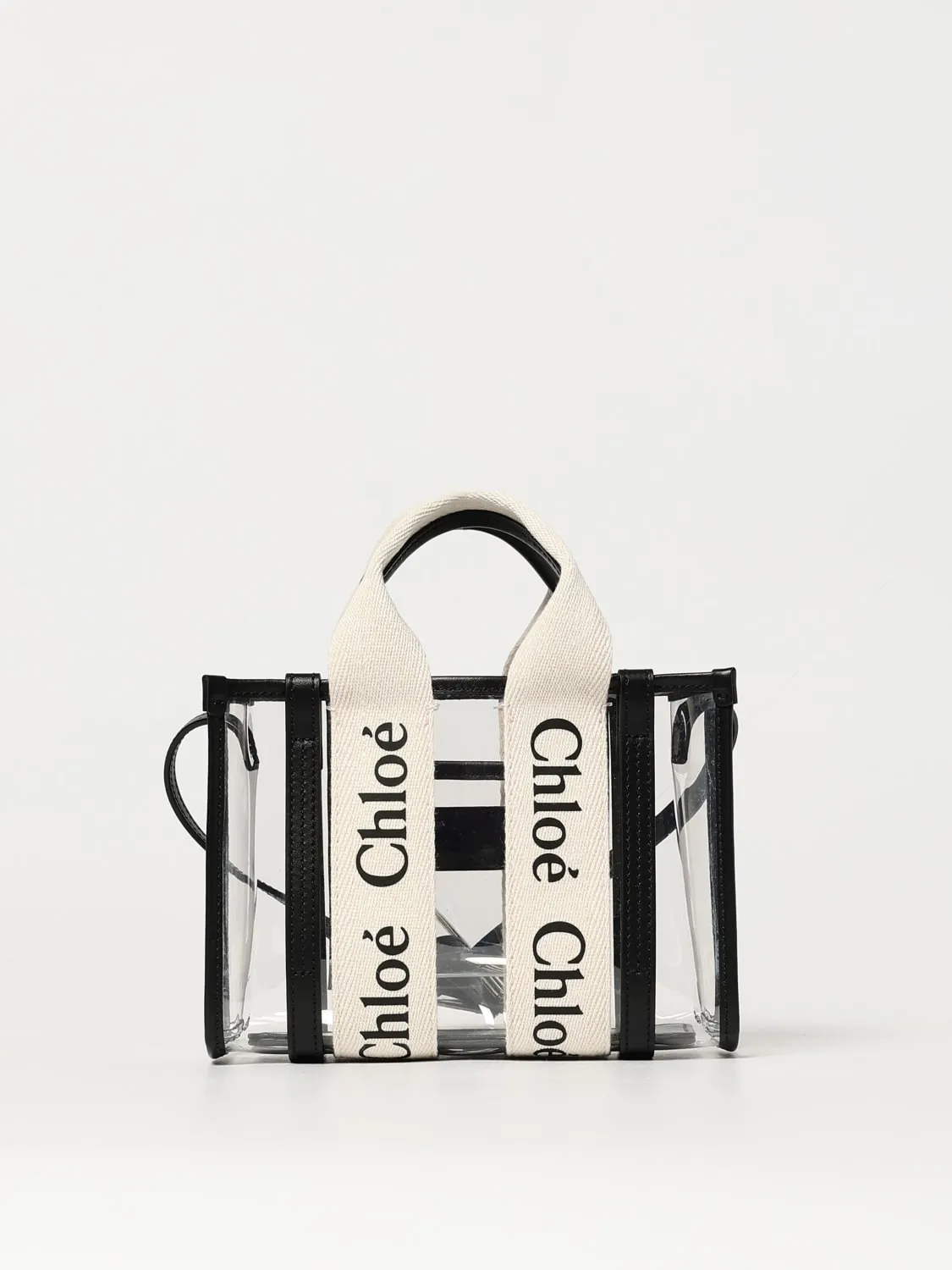 Borsa Mini Woody Chloè in pvc e pelle