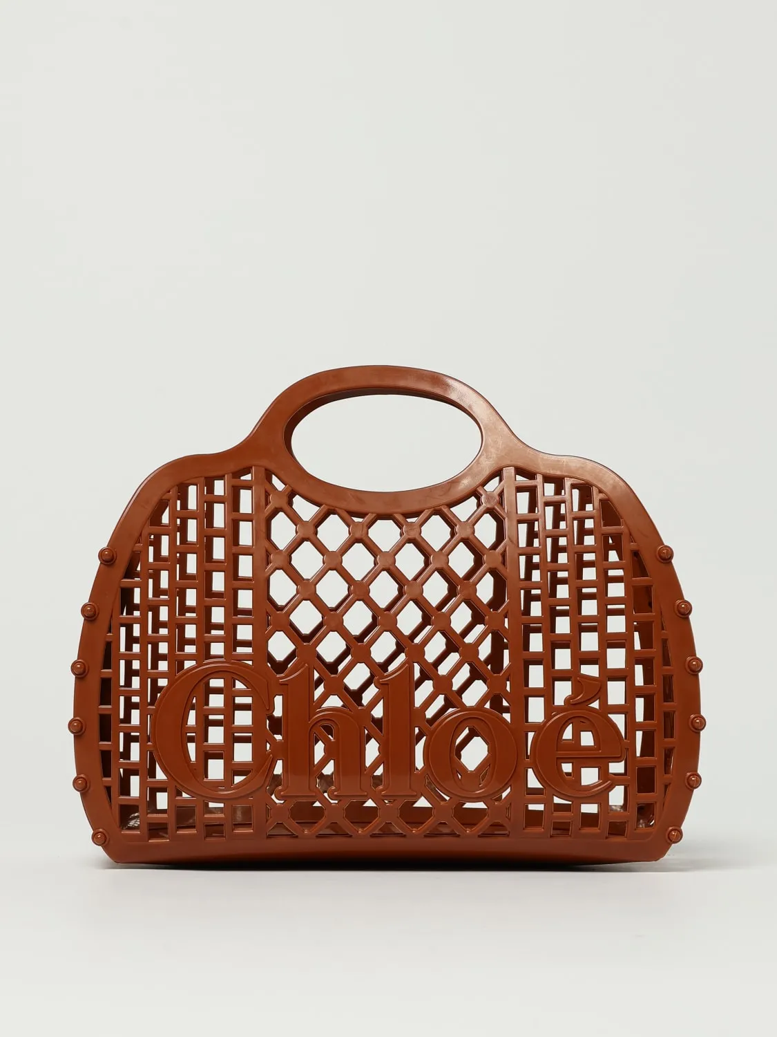 Borsa Cage Chloé in gomma traforata
