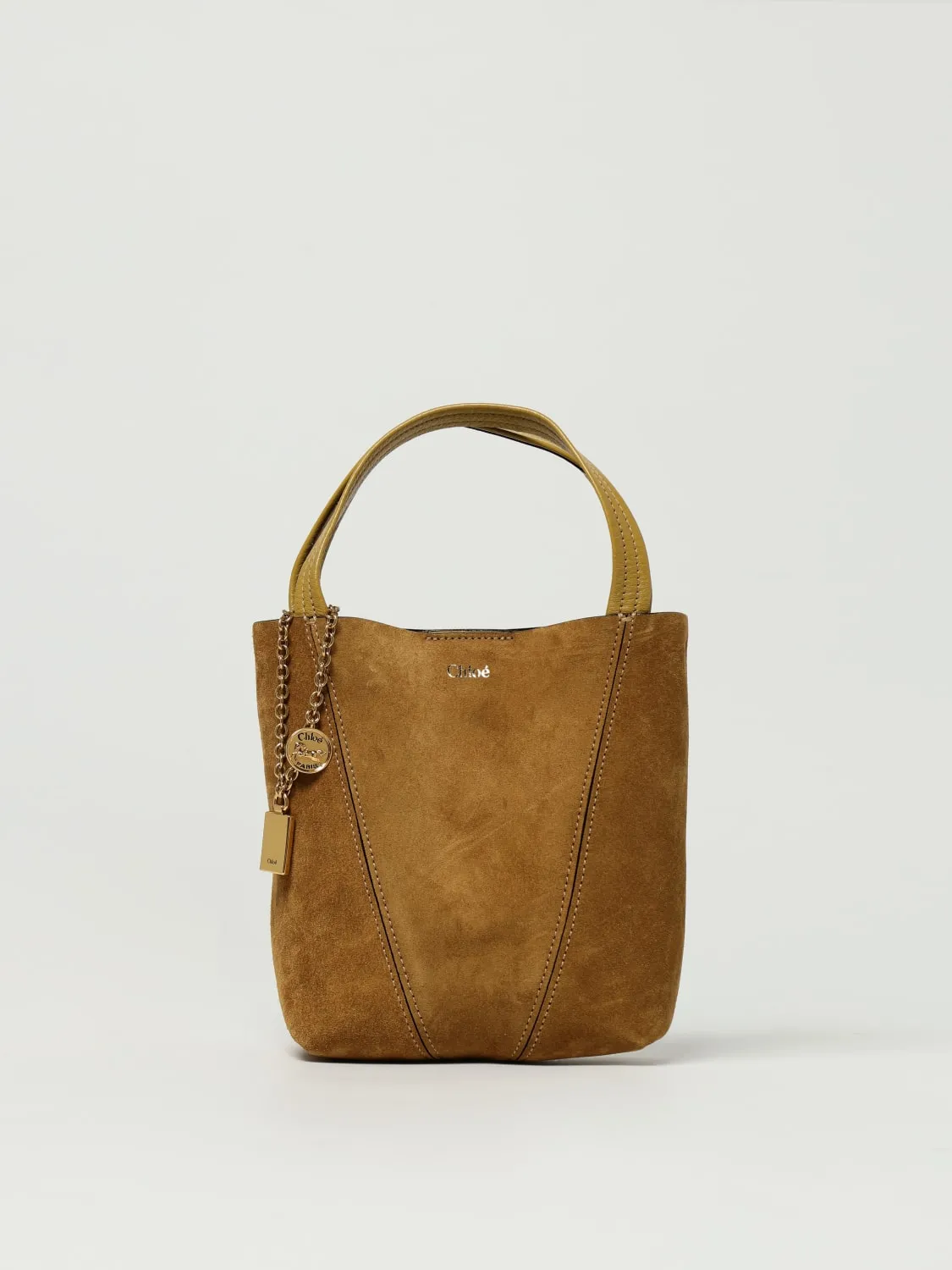 Borsa Spin Mini Chloé in camoscio