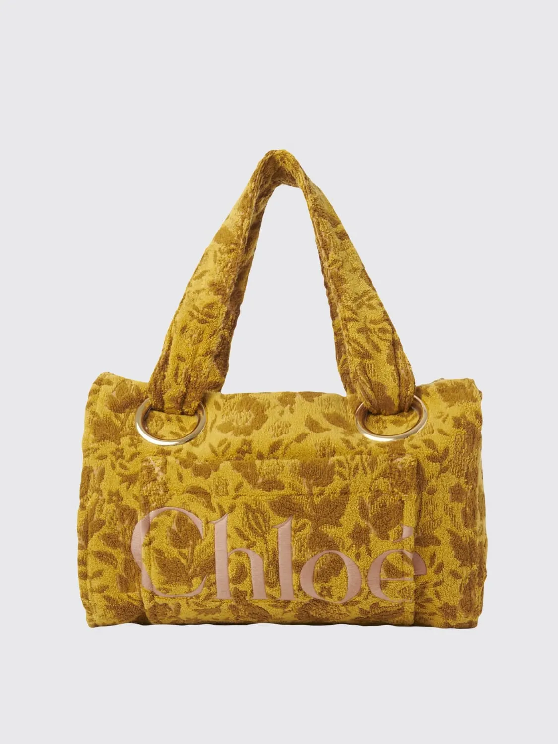 Borsa Tote Plage Chloé in spugna di cotone jacquard