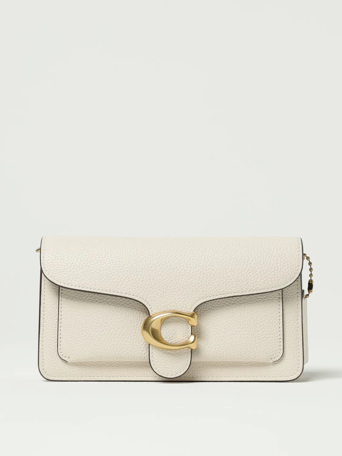 Clutch Tabby Coach in pelle a grana