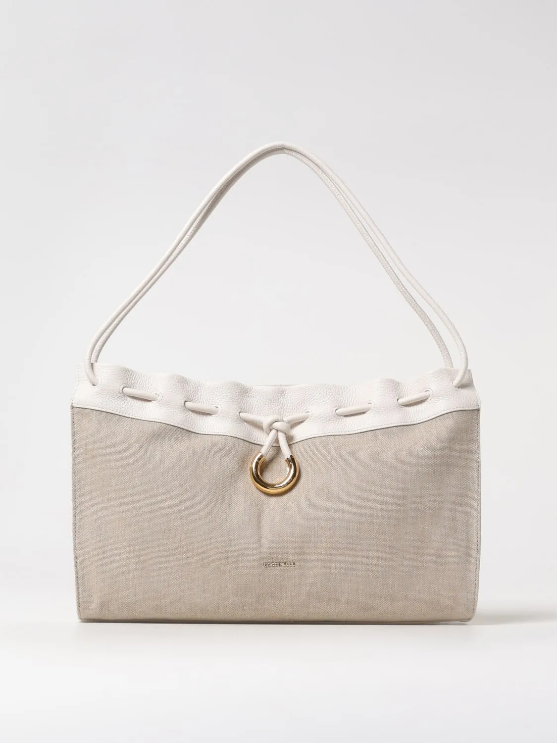 Borsa Isabela Coccinelle in canvas e pelle a grana