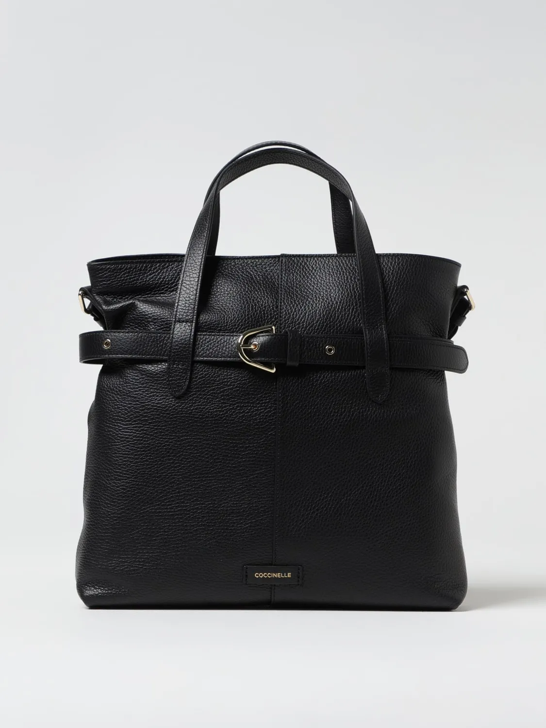 Borsa Coccinelle in pelle a grana con cintura