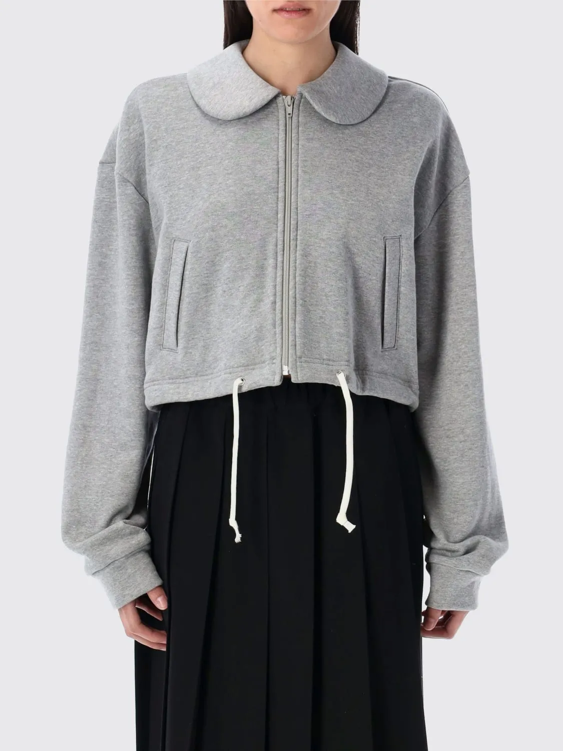 Felpa crop con collo Comme Des Garcons