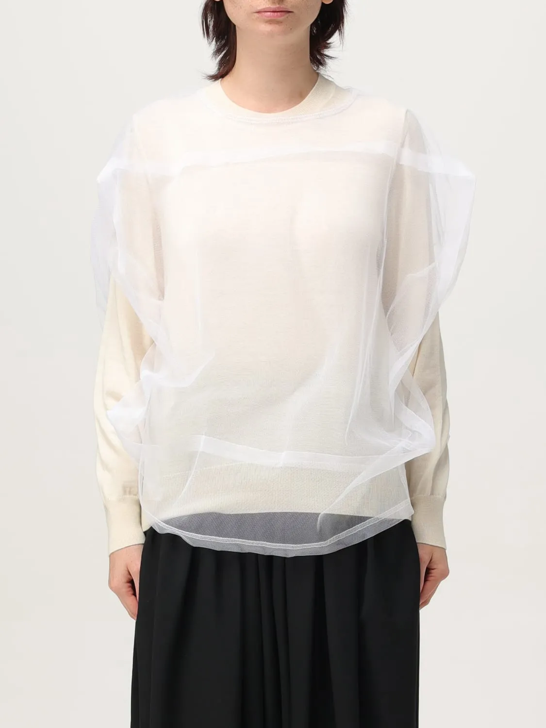 Maglia in lana e tulle Comme Des Garcons