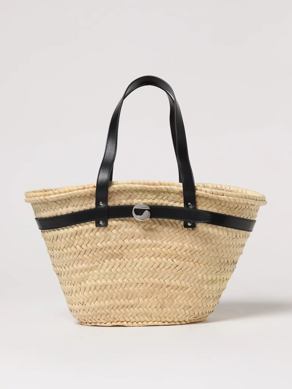 Borsa Coperni in rafia e pelle
