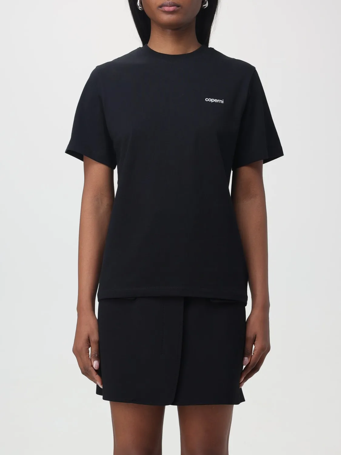 T-shirt di cotone con logo Coperni